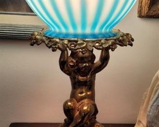 Art glass lamp