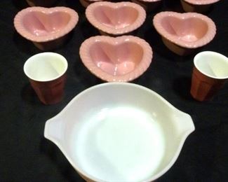 8 Pink Chantal Heart Baking Dishes & More