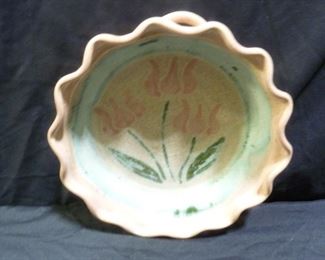 Pottery Pie Dish & Redware Casserole Dish