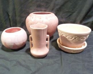 Pink McCoy Pottery Lot