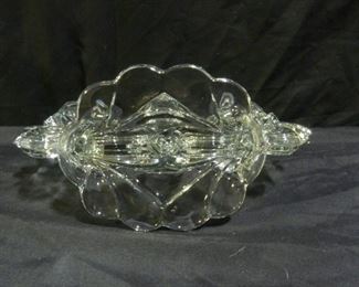 2 Vintage Glass Candelabras