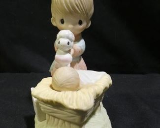 Precious Moments Shepherd Giving Baby Jesus Toy