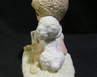 Precious Moments Boy Helping Lamb