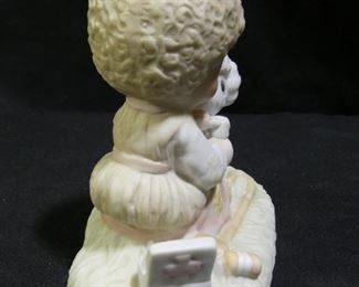 Precious Moments Boy Helping Lamb