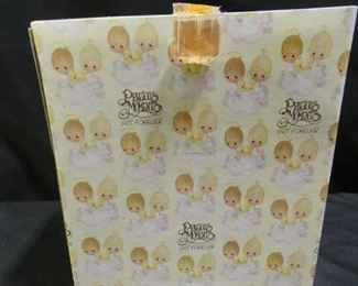 Precious Moments Boy Holding Baby & Girl Holding