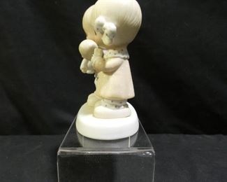 Precious Moments Boy Holding Baby & Girl Holding