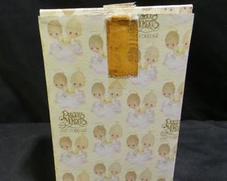 Precious Moments Boy Holding Cat & Dog