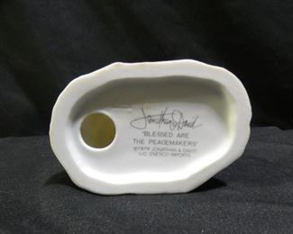 Precious Moments Boy Holding Cat & Dog