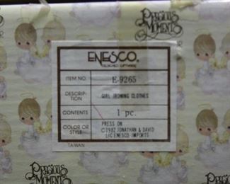 Precious Moments Girl Ironing Clothes