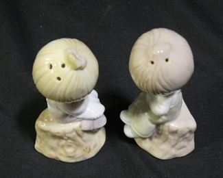 Precious Moments Girl & Boy Salt & Pepper Shakers