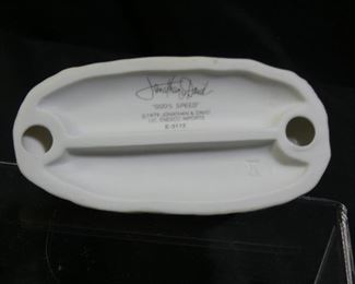 Precious Moments Boy Jogging with Dog