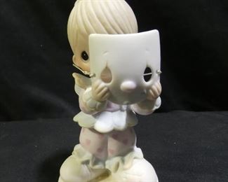 Precious Moments Boy Clown Holding Mask