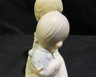 Precious Moments Boy Carving I love you in Sand