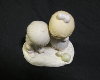 Precious Moments Boy Carving I love you in Sand