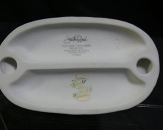 Precious Moments Boy w/ Napsack on Stick