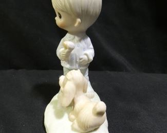 Precious Moments Boy with Dog