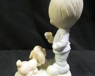 Precious Moments Boy with Dog