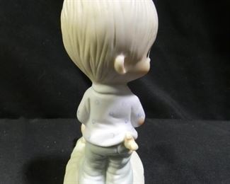 Precious Moments Boy with Dog