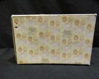 Precious Moments Cow Fig with Bell & Blue Bird