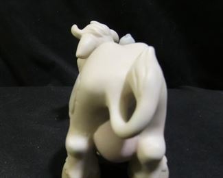 Precious Moments Cow Fig with Bell & Blue Bird