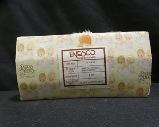 Precious Moments Cow Fig with Bell & Blue Bird