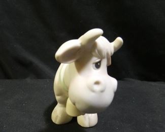 Precious Moments Cow Fig with Bell & Blue Bird