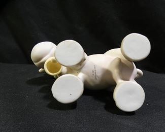 Precious Moments Cow Fig with Bell & Blue Bird