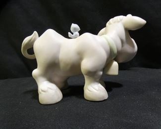 Precious Moments Cow Fig with Bell & Blue Bird