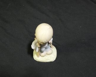 Precious Moments Boy w/ Bible on Crutches