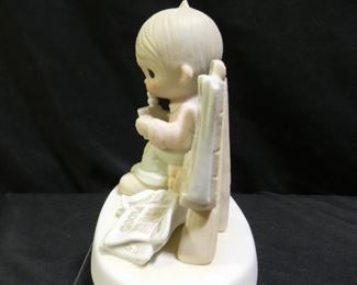 Precious Moments Boy Reading Bible