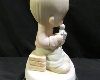 Precious Moments Boy Reading Bible