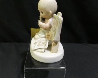 Precious Moments Boy Reading Bible