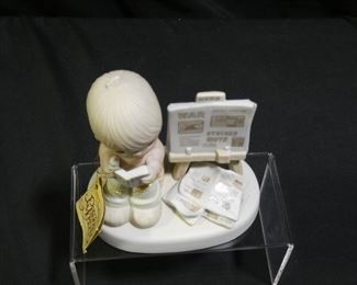 Precious Moments Boy Reading Bible