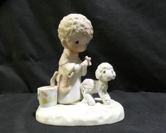 Precious Moments Shepherd Painting Lamb