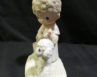 Precious Moments Shepherd Painting Lamb