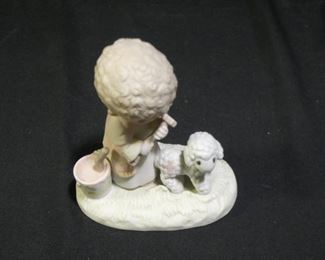 Precious Moments Shepherd Painting Lamb