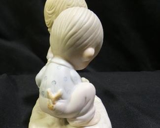 Precious Moments Boy Carving I love you in Sand