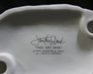 Precious Moments Boy Carving I love you in Sand