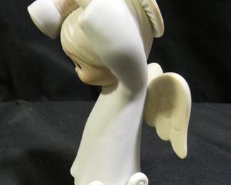 Precious Momenets Angel with Flashlight on Head