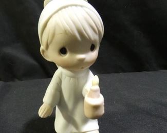 Precious Moments Boy Angel Candle Light