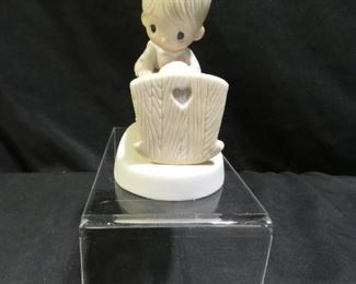 Precious Moments Rocking Cradle with Girl