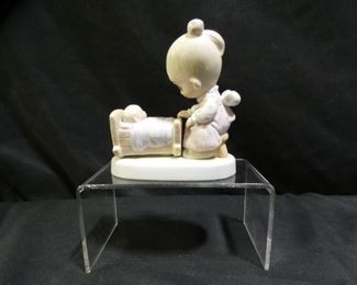Precious Moments Rocking Cradle with Girl