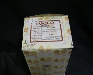 Precious Moments Boy with Teddy Bear