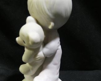 Precious Moments Boy with Teddy Bear