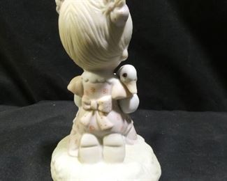 Precious Moments Girl with Goose in Lap