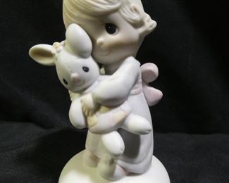 Precious Moments Girl with Bunny
