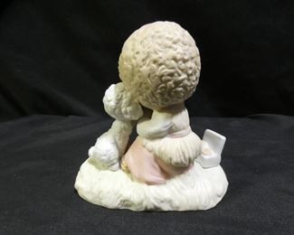 Precious Moments Boy Helping Lamb