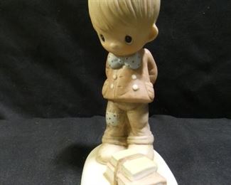 Precious Moments Boy with Books