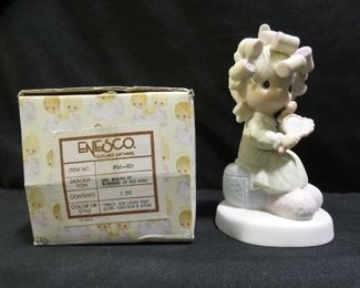 Precious Moments Girl Making Up with Mirror