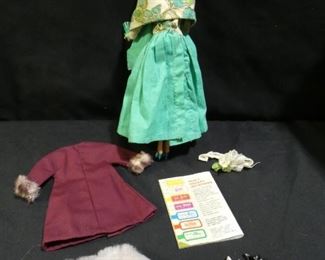 1963 Vintage Barbie with Accessories & Magazine